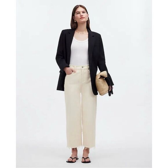 Madewell Denim - Madewell The Perfect Vintage Wide-Leg Crop in Vintage Canvas Jeans Size 31